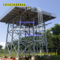 Elevated overhead panel type modular galvanizing steel cooling water tank